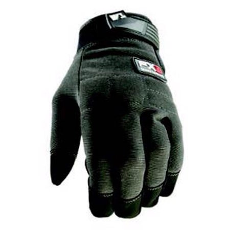 WELLS LAMONT Men's Indoor/Outdoor FX3 Work Gloves Black/Gray L 3 pair, 3PK 7850L